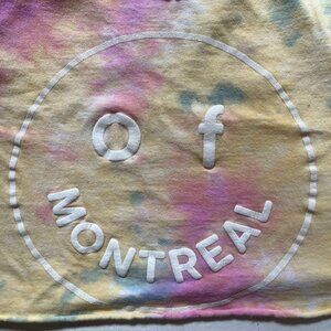 Vintage "of montreal" tye-dye crop tee-shirt